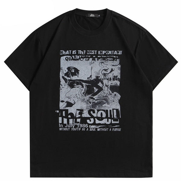 "No Soul" Unisex Men Women Streetwear Graphic T-Shirt - Street King Apparel