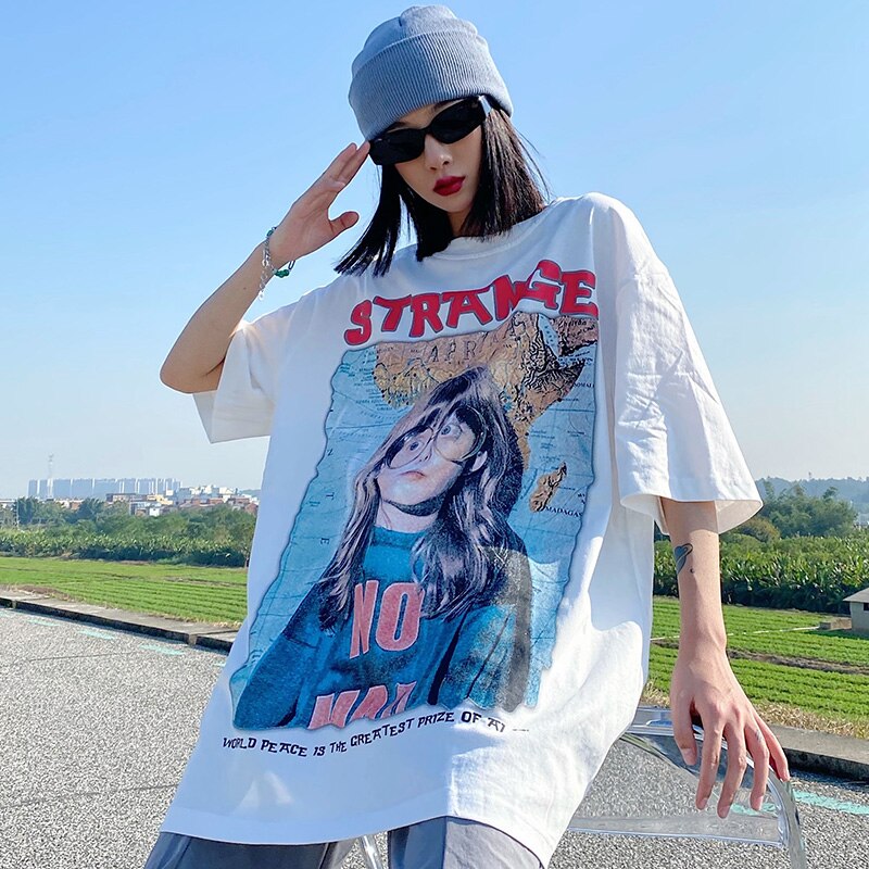 "Strangers Outside" Unisex Men Women Streetwear Graphic T-Shirt - Street King Apparel