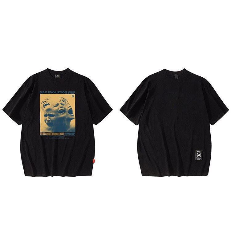 "Maximum Evolution" Unisex Men Women Streetwear Graphic T-Shirt - Street King Apparel