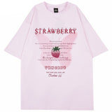 "Strawberry" Unisex Men Women Streetwear Graphic T-Shirt - Street King Apparel