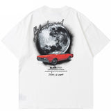 "Landed On Moon" Unisex Men Women Streetwear Graphic T-Shirt - Street King Apparel