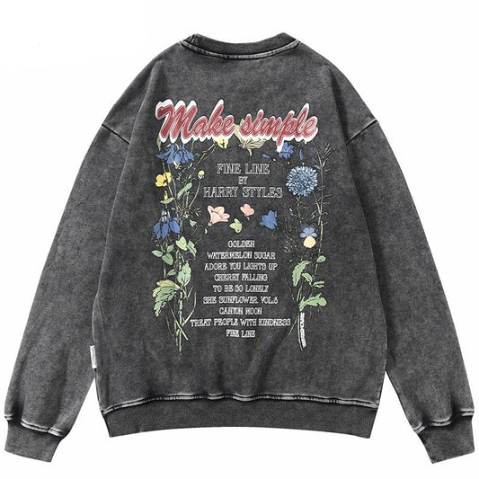"Make It Simple" Unisex Men Women Streetwear Graphic Sweatshirt - Street King Apparel