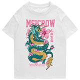 "Peace Dragon" Men Women Streetwear Unisex Graphic T-Shirt - Street King Apparel