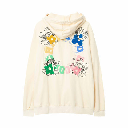 "4 Angels" Men Women Unisex Streetwear Graphic Hoodie Daulet Apparel