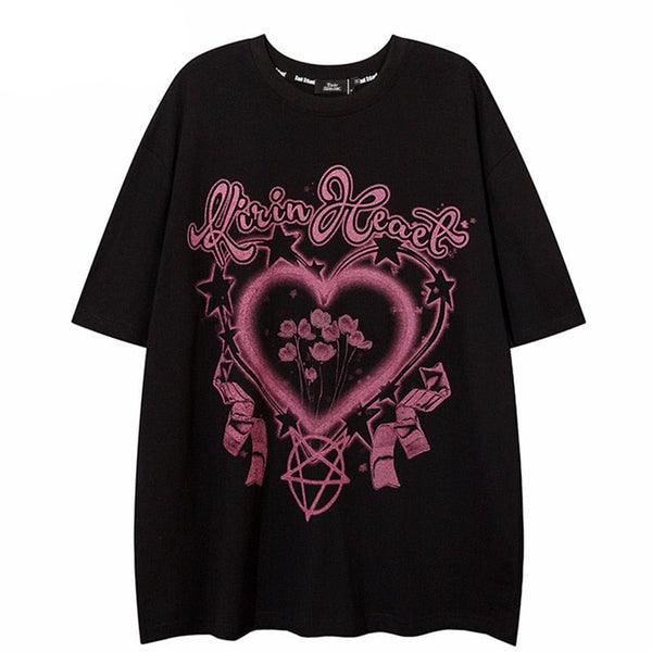 "Heart Garden" Unisex Men Women Streetwear Graphic T-Shirt - Street King Apparel