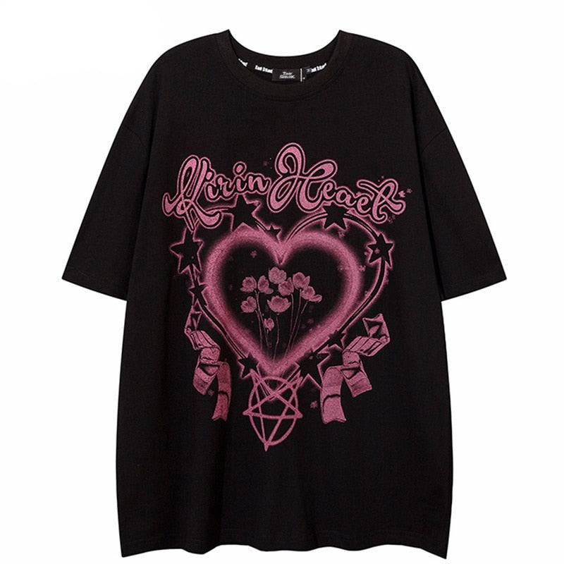"Heart Garden" Unisex Men Women Streetwear Graphic T-Shirt - Street King Apparel