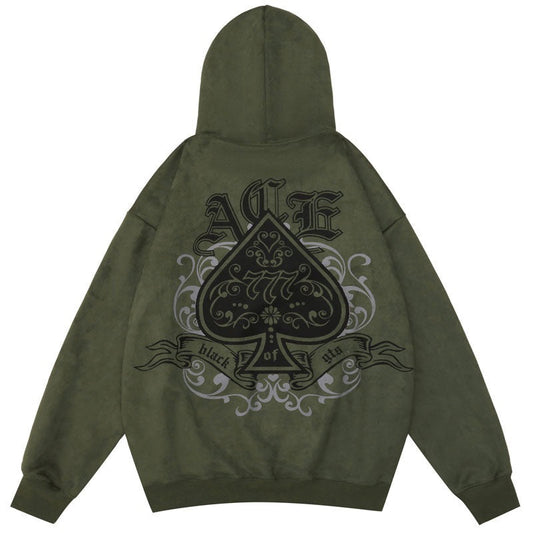 "Ace Of Spades" Unisex Men Women Streetwear Graphic Hoodie Daulet Apparel