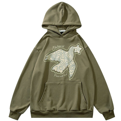 "Abstract" Men Women Unisex Graphic Streetwear Hoodie Daulet Apparel