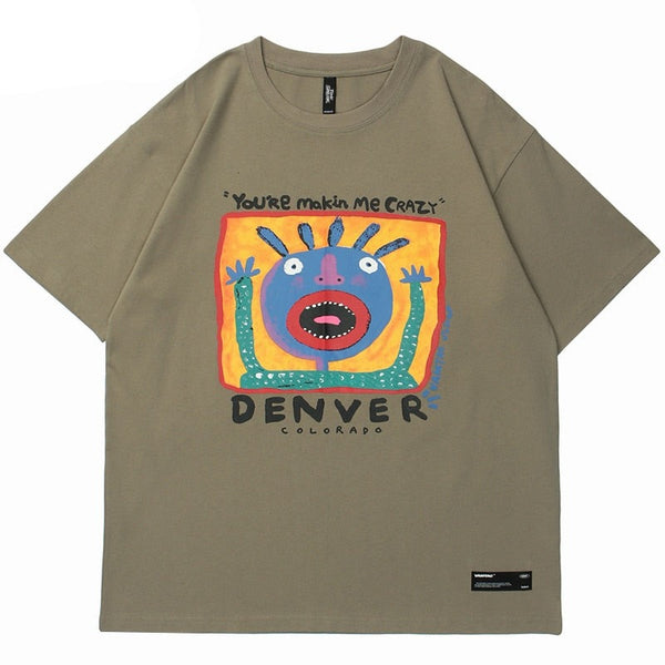 "Denver" Unisex Men Women Streetwear Graphic T-Shirt - Street King Apparel