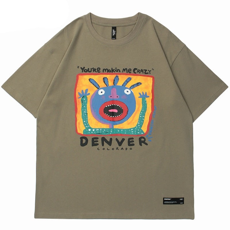 "Denver" Unisex Men Women Streetwear Graphic T-Shirt - Street King Apparel