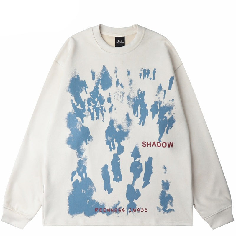 "Shadow Effect" Unisex Men Women Streetwear Graphic Sweatshirt - Street King Apparel