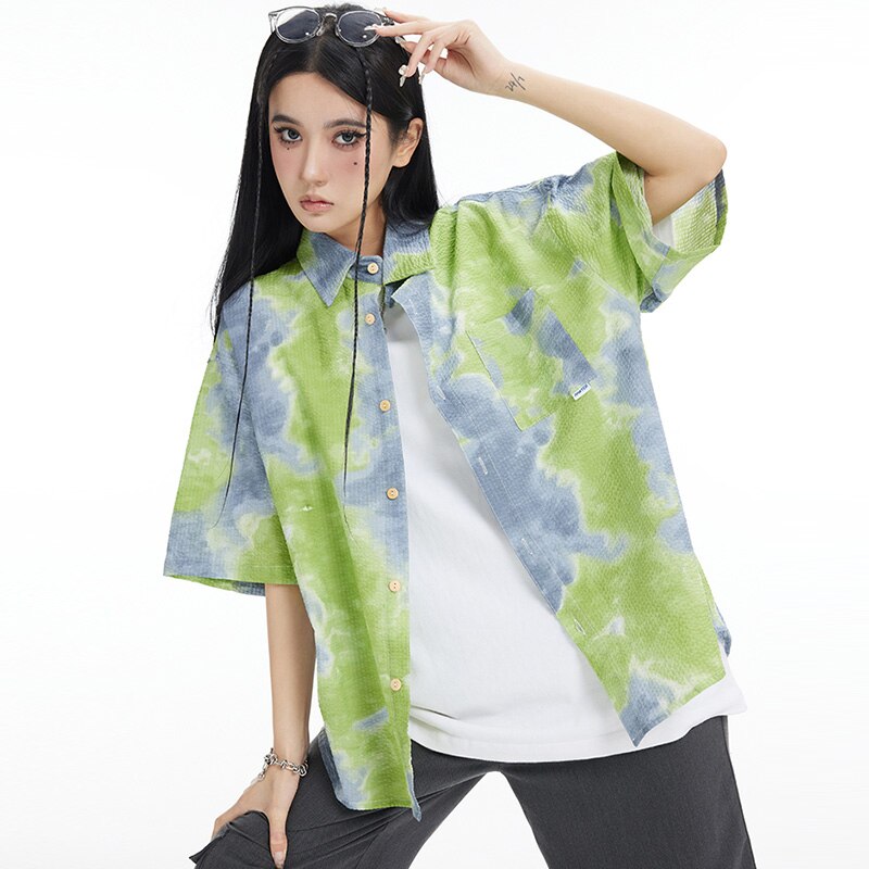 "Green Beach" Unisex Men Women Streetwear Graphic Shirt - Street King Apparel