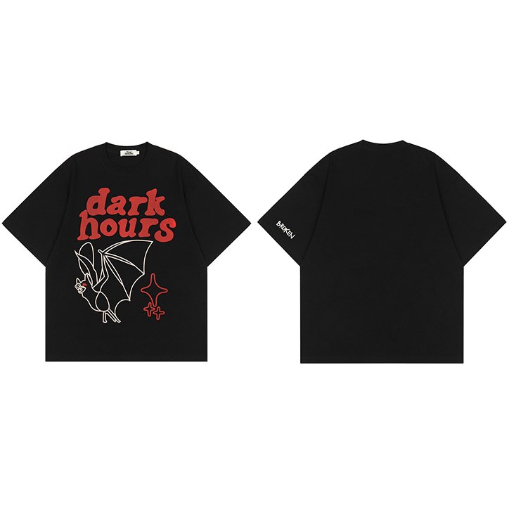 "Dark Hours" Unisex Men Women Streetwear Graphic T-Shirt - Street King Apparel
