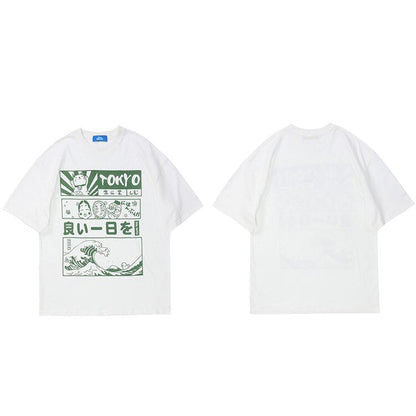"Great Wave" Unisex Men Women Streetwear Graphic T-Shirt - Street King Apparel