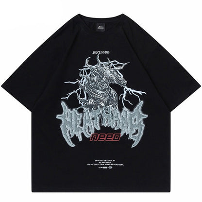 "Grey Dragon" Unisex Men Women Streetwear Graphic T-Shirt - Street King Apparel