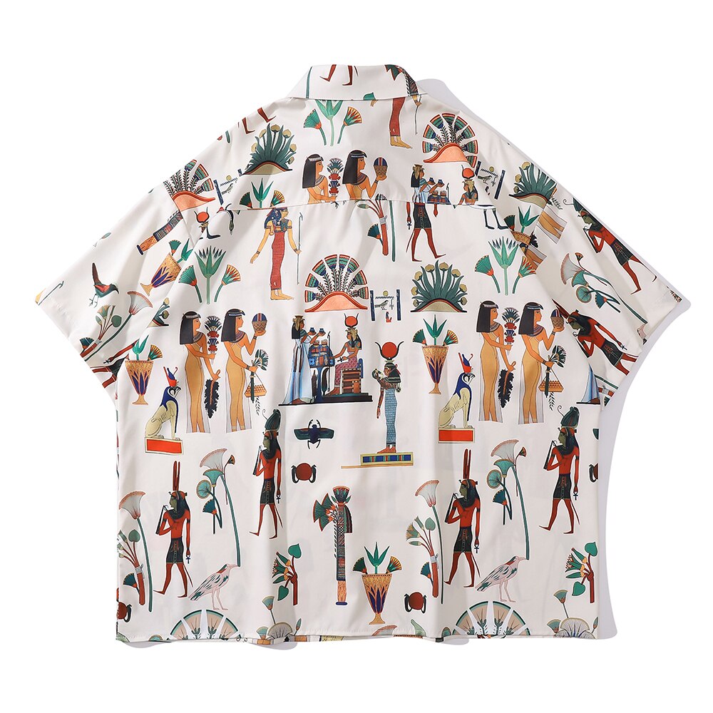 "Full Printing" Unisex Men Women Streetwear Button Shirt - Street King Apparel