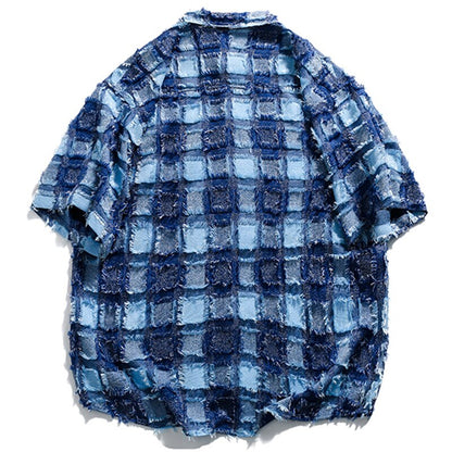 "Retro Blue" Unisex Men Women Streetwear Graphic Shirt - Street King Apparel