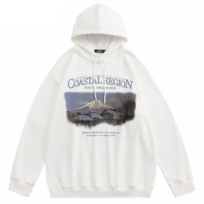 "Mountain Coast" Unisex Men Women Streetwear Graphic Hoodie - Street King Apparel