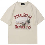 "Rural Scene" Unisex Men Women Streetwear Graphic T-Shirt - Street King Apparel