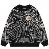 "Spider Web" Unisex Men Women Streetwear Graphic Sweater - Street King Apparel