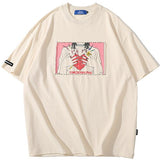 "Red Heart" Unisex Men Women Streetwear Graphic T-Shirt - Street King Apparel
