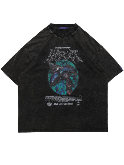 Street King Apparel "Blue Heart" Unisex Men Women Streetwear Graphic T-Shirt - Street King Apparel