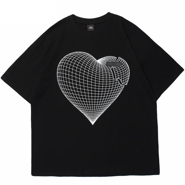 Street King Apparel "Broken Heart" Unisex Men Women Streetwear Graphic T-Shirt - Street King Apparel