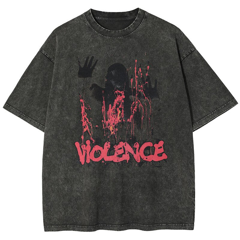 "No Violence" Unisex Men Women Streetwear Graphic T-Shirt - Street King Apparel