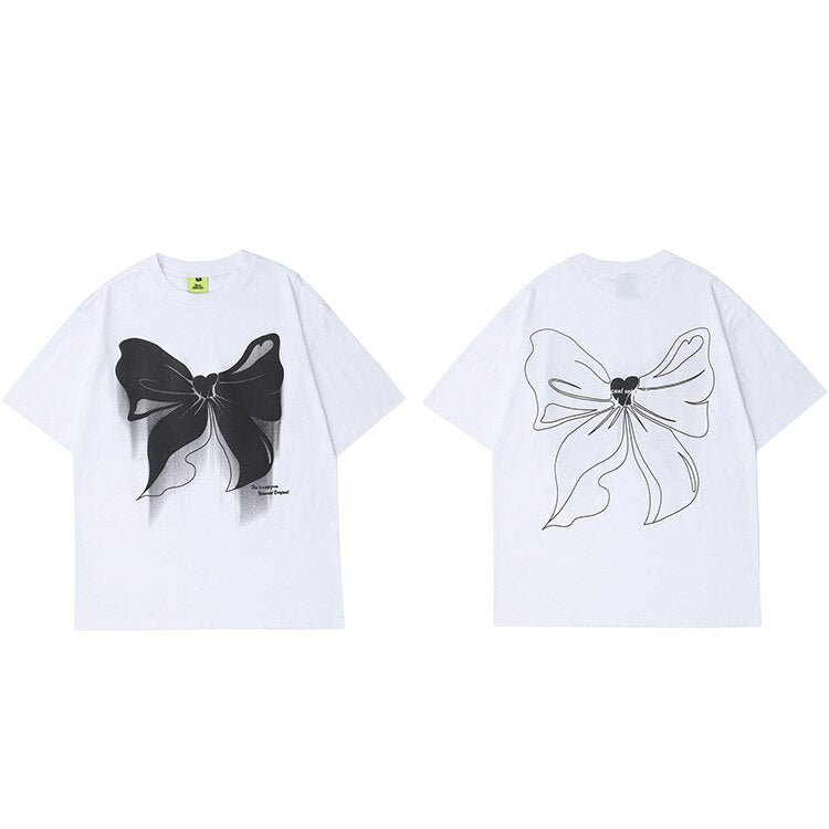 Street King Apparel "Bowknot Butterfly" Unisex Men Women Streetwear Graphic T-Shirt - Street King Apparel