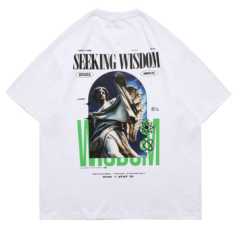 "Seeking Wisdom" Unisex Men Women Streetwear Graphic T-Shirt - Street King Apparel