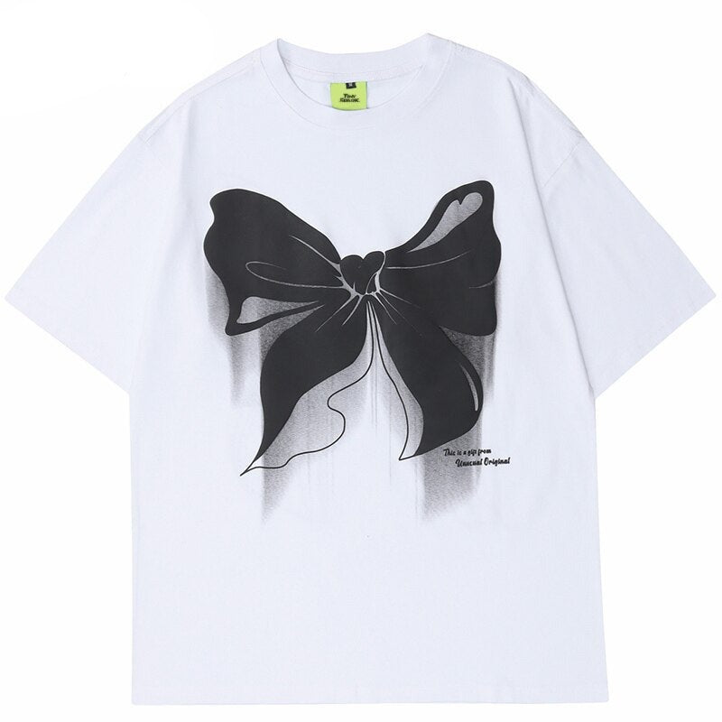 Street King Apparel "Bowknot Butterfly" Unisex Men Women Streetwear Graphic T-Shirt - Street King Apparel