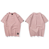 "Striped" Unisex Men Women Streetwear Graphic T-Shirt - Street King Apparel