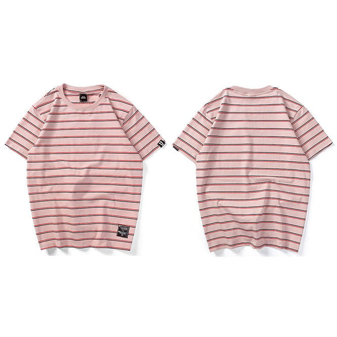 "Striped" Unisex Men Women Streetwear Graphic T-Shirt - Street King Apparel