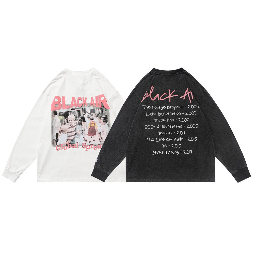 "All Friends" Men Women Unisex Graphic Streetwear Sweatshirt Daulet Apparel