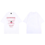 "Strawberry" Unisex Men Women Streetwear Graphic T-Shirt - Street King Apparel