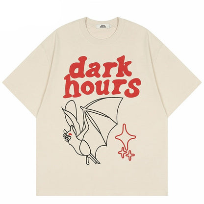 "Dark Hours" Unisex Men Women Streetwear Graphic T-Shirt - Street King Apparel