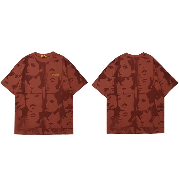 "Red Face" Unisex Men Women Streetwear Graphic T-Shirt - Street King Apparel