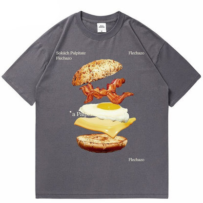"Sandwhich" Unisex Men Women Streetwear Graphic T-Shirt - Street King Apparel