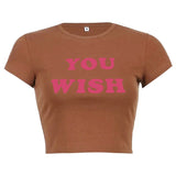 "Make A Wish" Vintage Women Streetwear Graphic T-Shirt - Street King Apparel