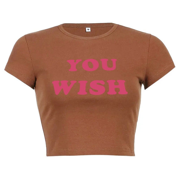 "Make A Wish" Vintage Women Streetwear Graphic T-Shirt - Street King Apparel