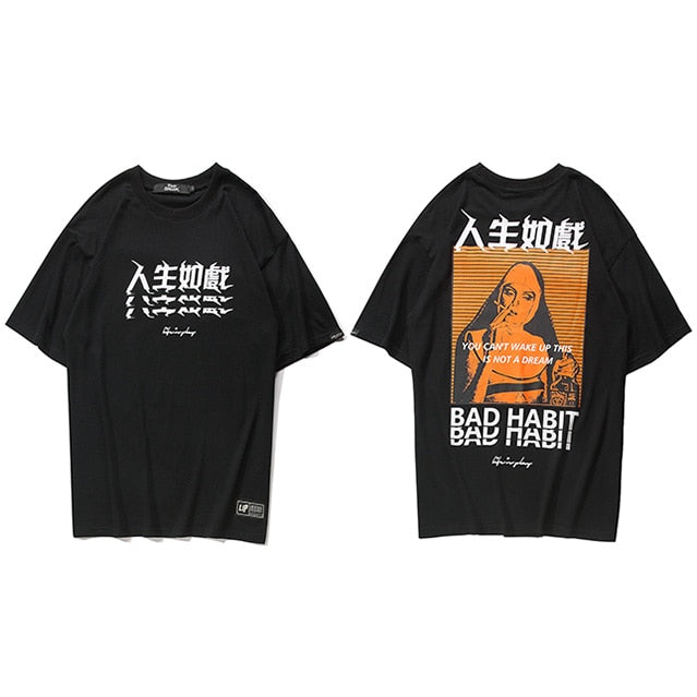 Street King Apparel "Bad Habbit" Unisex Streetwear Men Women Graphic T-Shirt - Street King Apparel