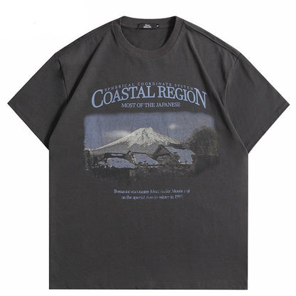 "Mountain Top" Unisex Men Women Streetwear Graphic T-Shirt - Street King Apparel