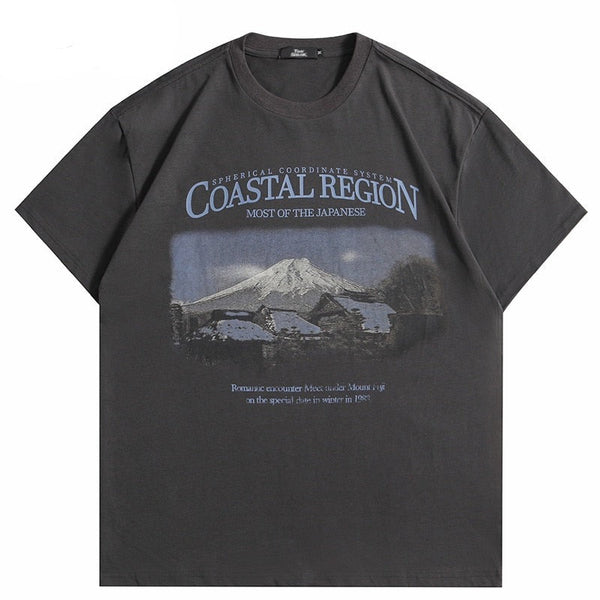 "Mountain Top" Unisex Men Women Streetwear Graphic T-Shirt - Street King Apparel