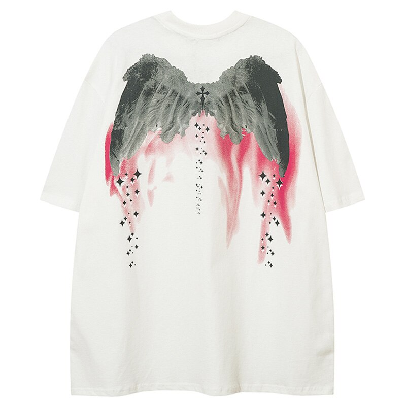 "White Wings" Unisex Men Women Streetwear Graphic T-Shirt - Street King Apparel