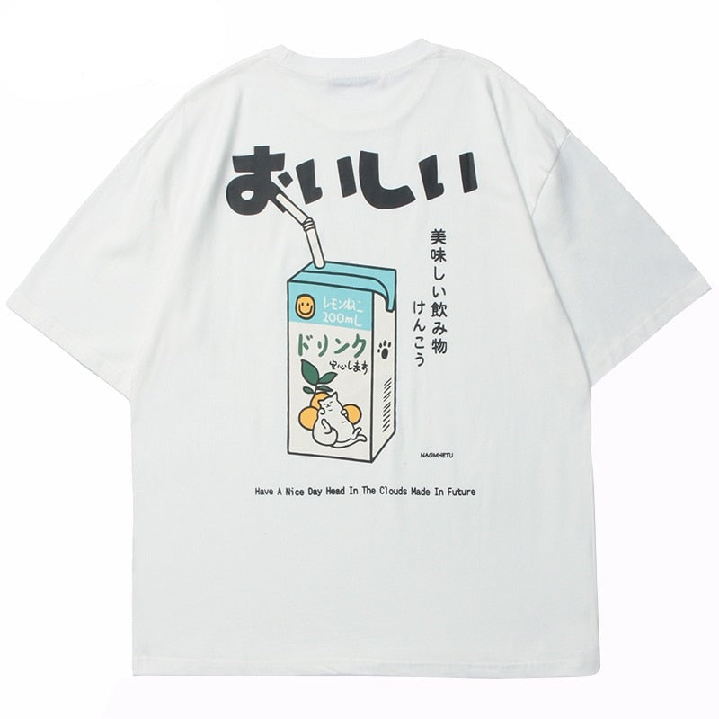 "Juice Box" Unisex Men Women Streetwear Graphic T-Shirt - Street King Apparel