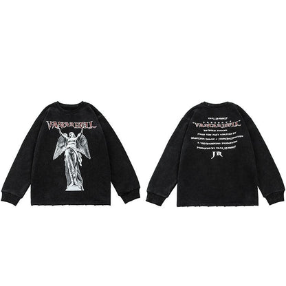 "Golden Statue" Unisex Men Women Streetwear Graphic Sweatshirt - Street King Apparel