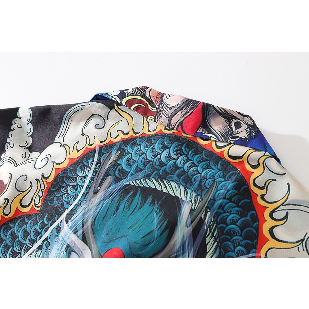 "Tropic Birds" Unisex Men Women Streetwear Graphic Button Up - Street King Apparel