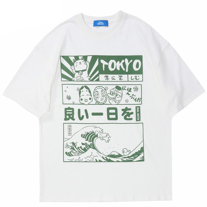 "Great Wave" Unisex Men Women Streetwear Graphic T-Shirt - Street King Apparel