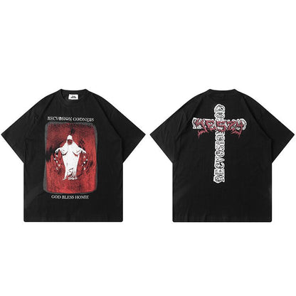 "Godless" Unisex Men Women Streetwear Graphic T-Shirt - Street King Apparel
