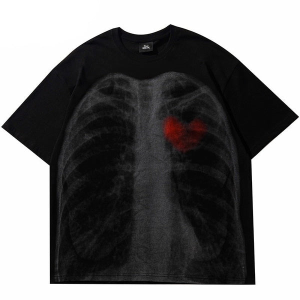 "X-Ray" Unisex Men Women Streetwear Graphic T-Shirt - Street King Apparel